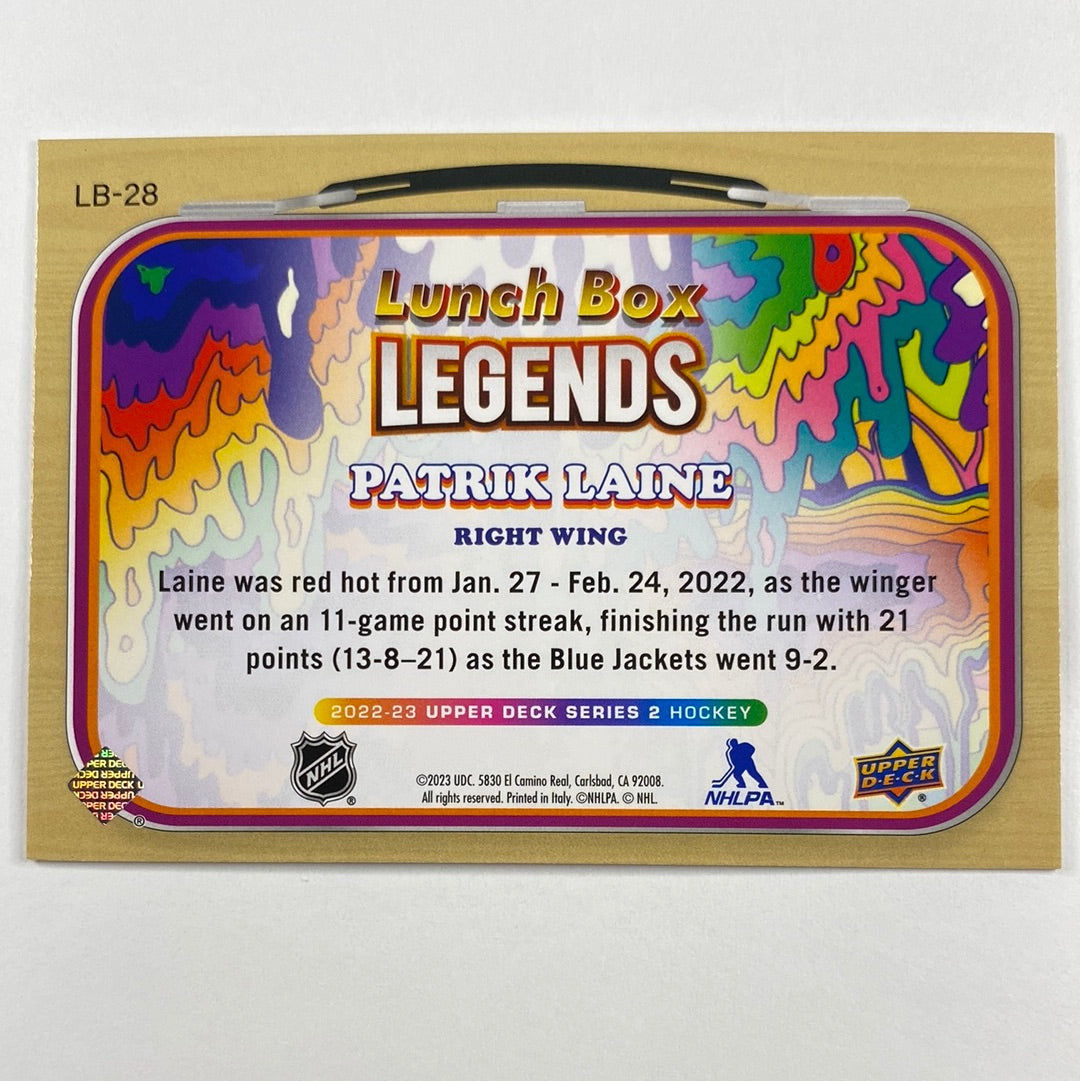 2022-23 Series 2 Patrik Laine Lunch Box Legends Gold