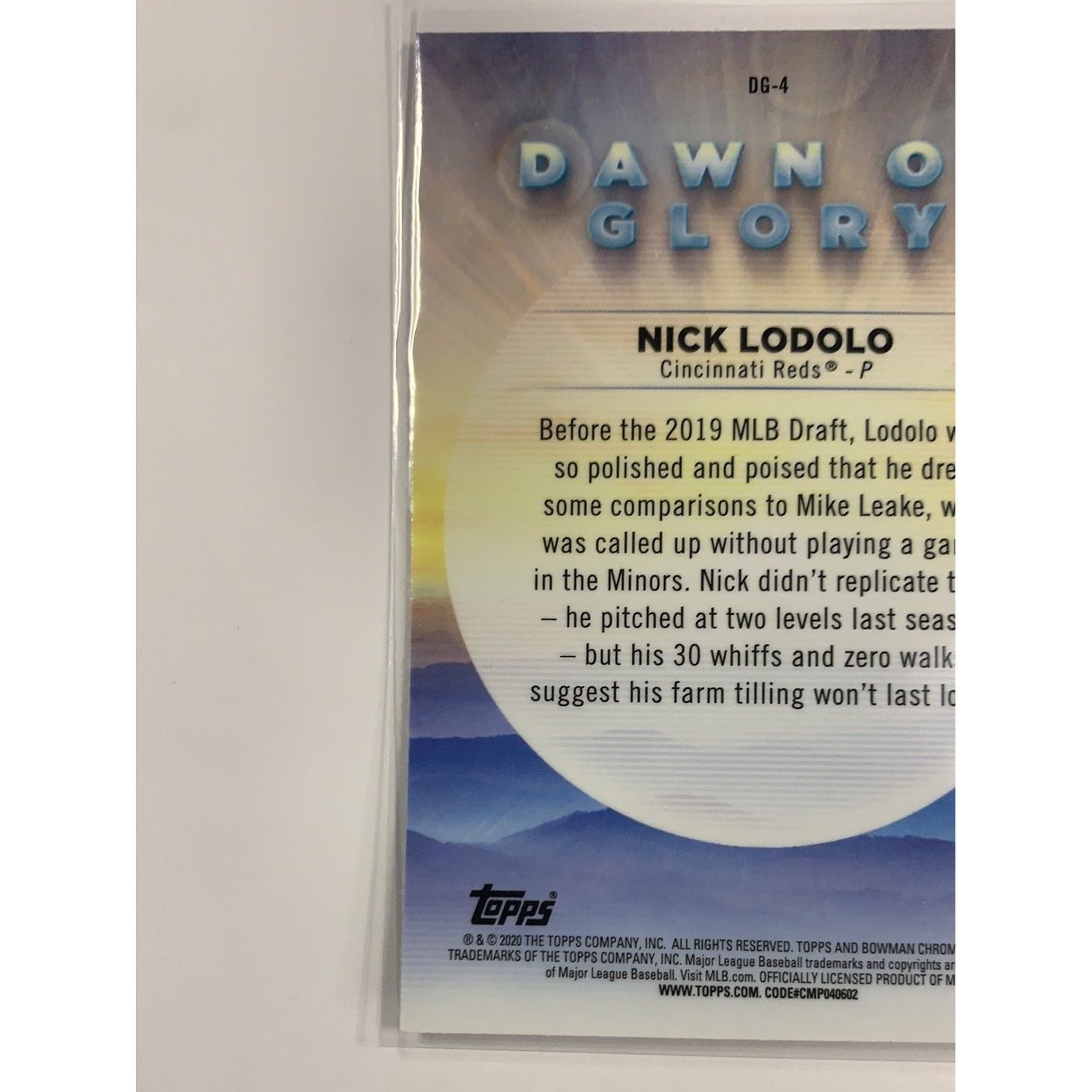2020 Bowman Chrome Lodolo Dawn of Glory Mojo Refractor | Local Legends Cards & Collectibles