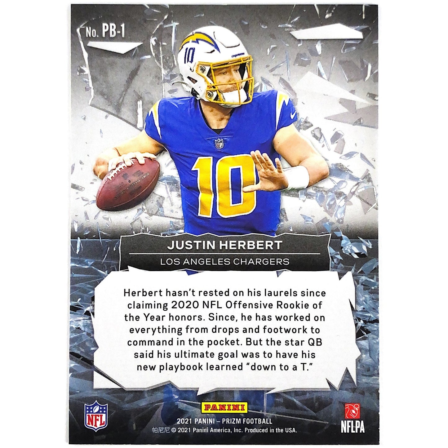 2021 Panini Prizm Justin Herbert Break | Local Legends Cards & Collectibles