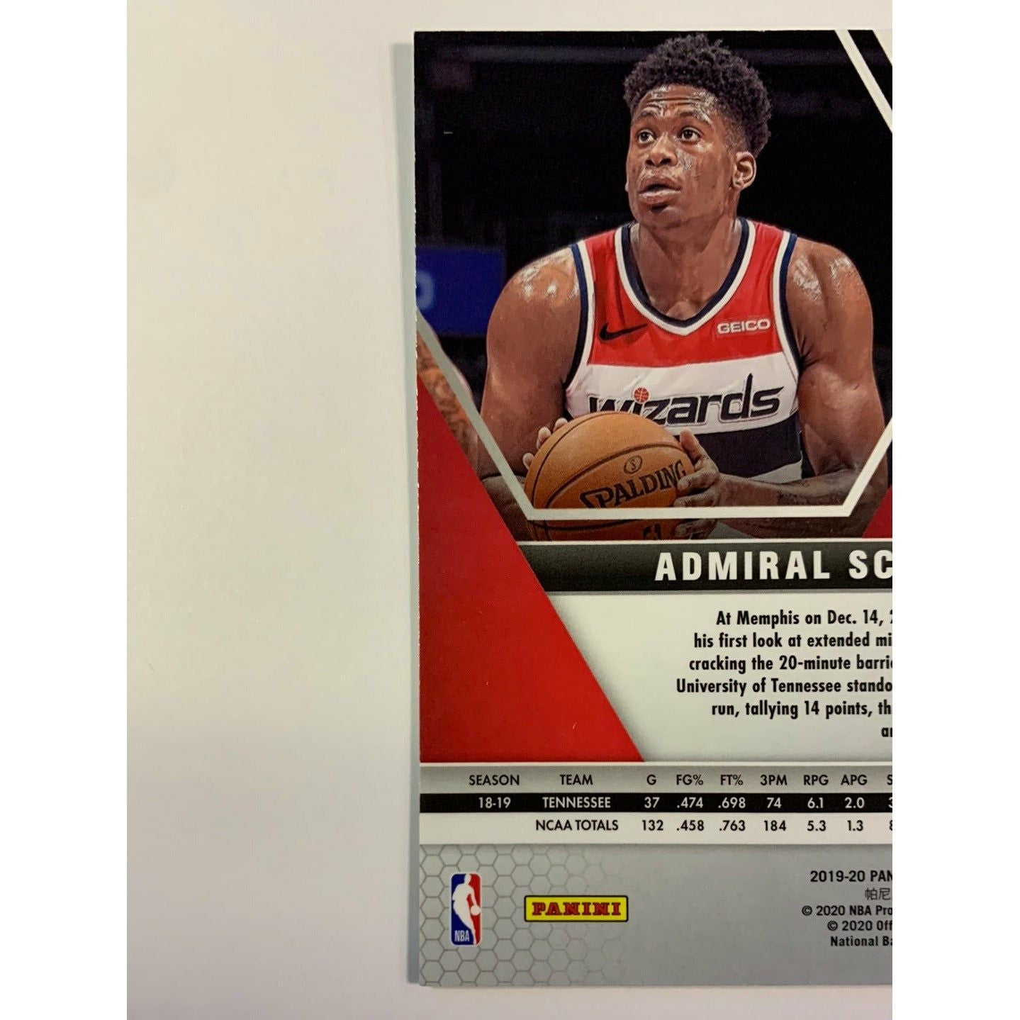 2019-20 Panini Mosaic Admiral Schofield RC