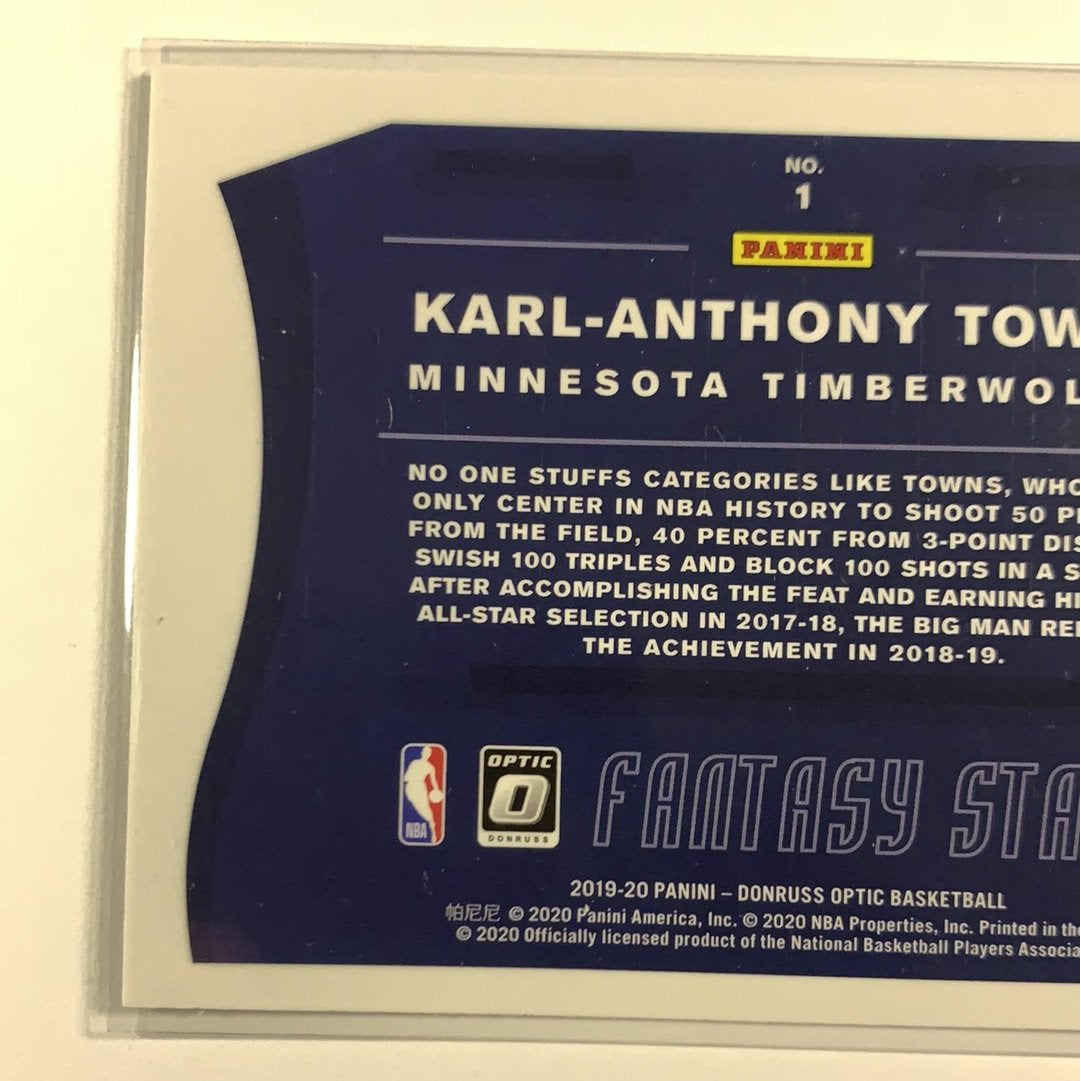 2019-20 Donruss Optic Karl-Anthony Towns Fantasy Stars | Local Legends Cards & Collectibles