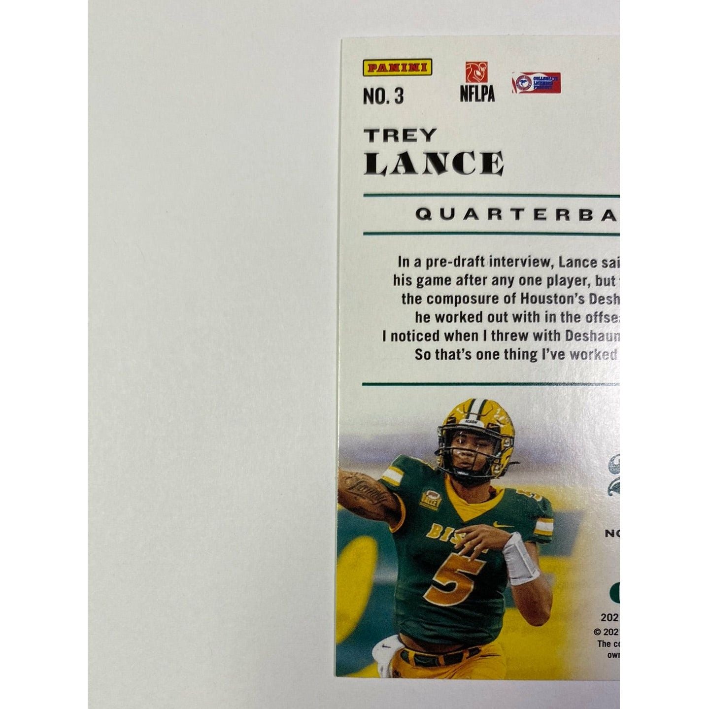 2021 Chronicles Draft Picks Trey Lance Green Parallel RC | Local Legends Cards & Collectibles