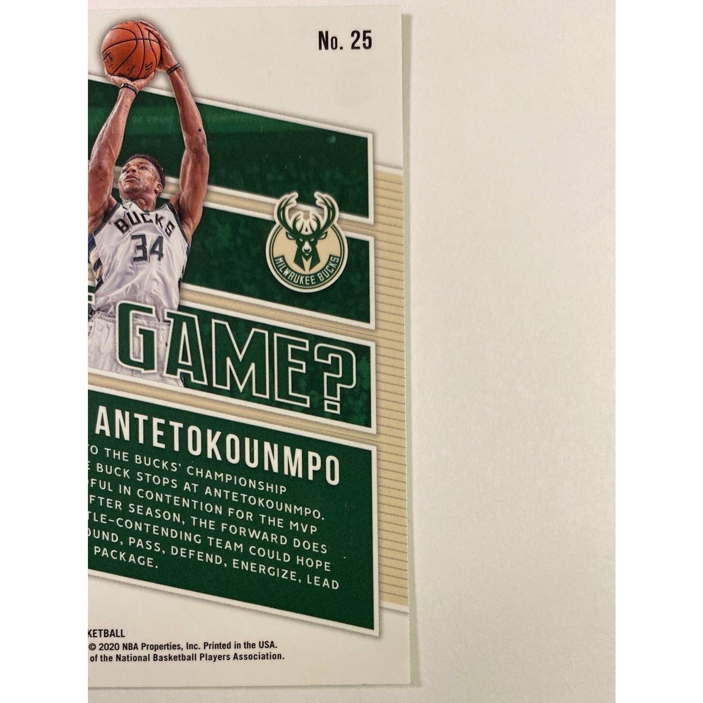  2019-20 Mosaic Giannis Antetokounmpo Got Game?  Local Legends Cards & Collectibles