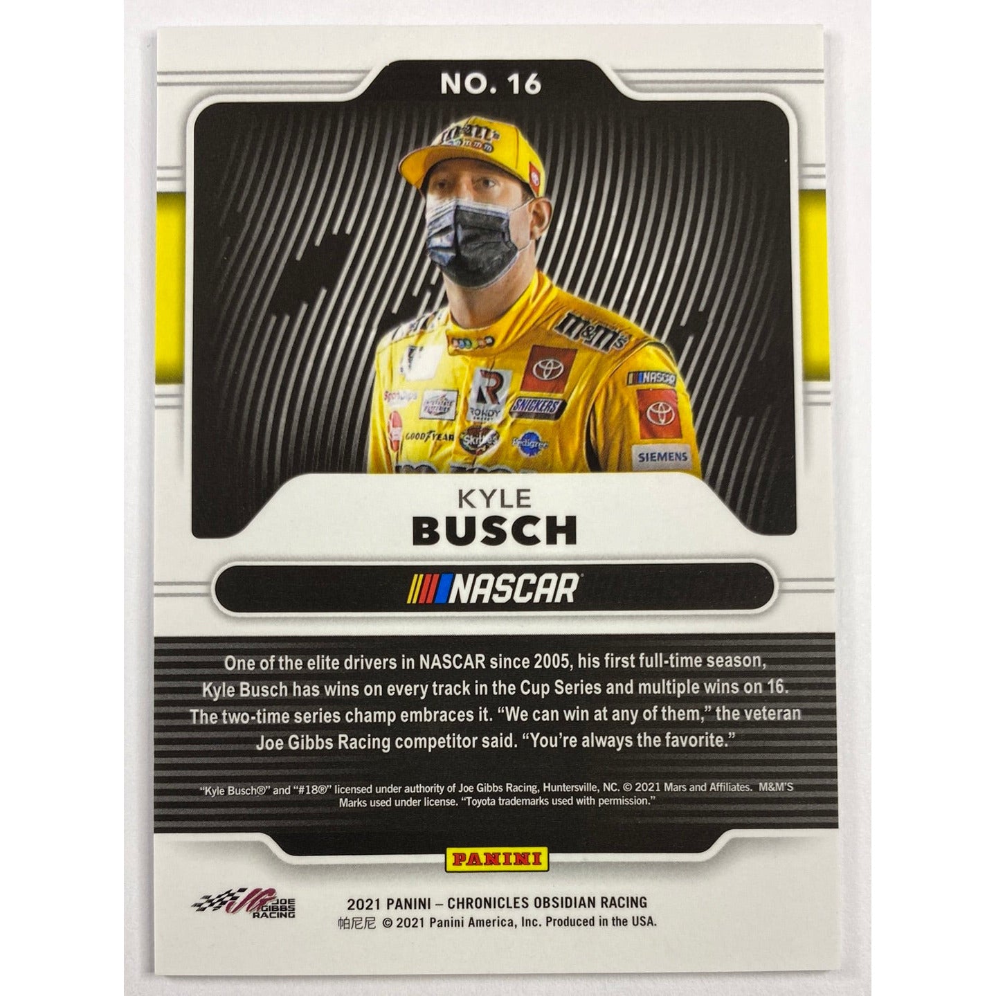 2021 Chronicles Obsidian Kyle Busch