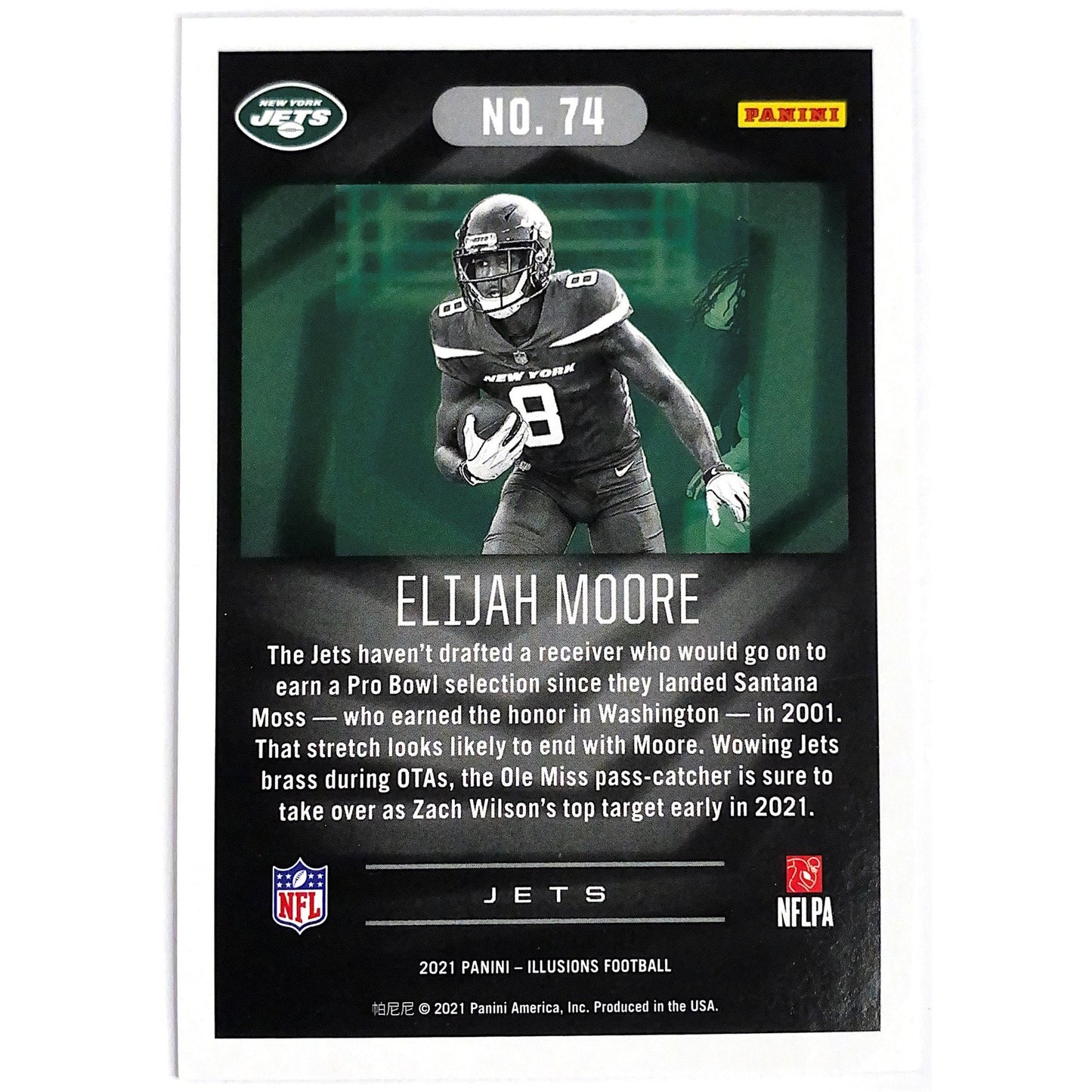 2021 Illusions Elijah Moore Emerald RC | Local Legends Cards & Collectibles