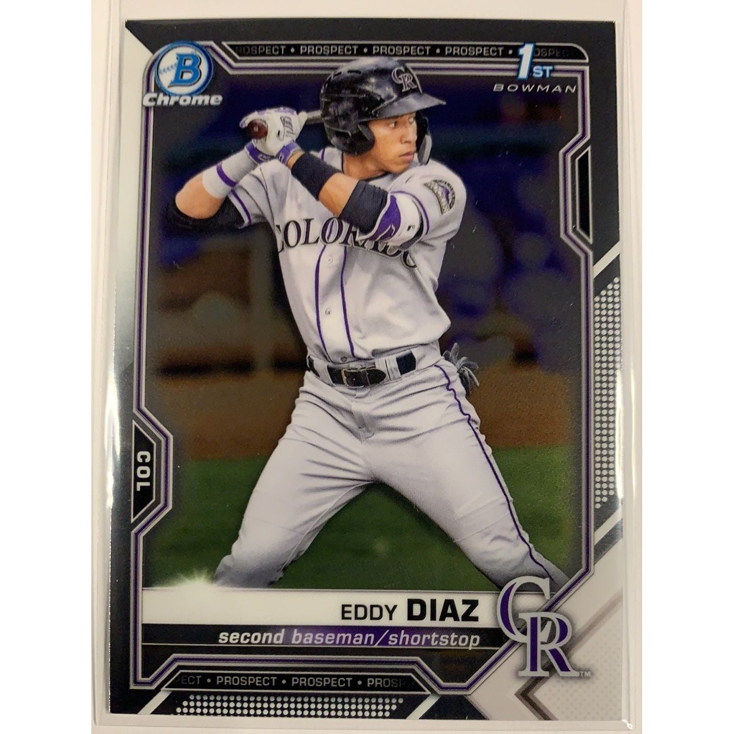 2021 Bowman 1st Chrome Eddy Diaz BCP-33 Local Legends Cards & Collectibles