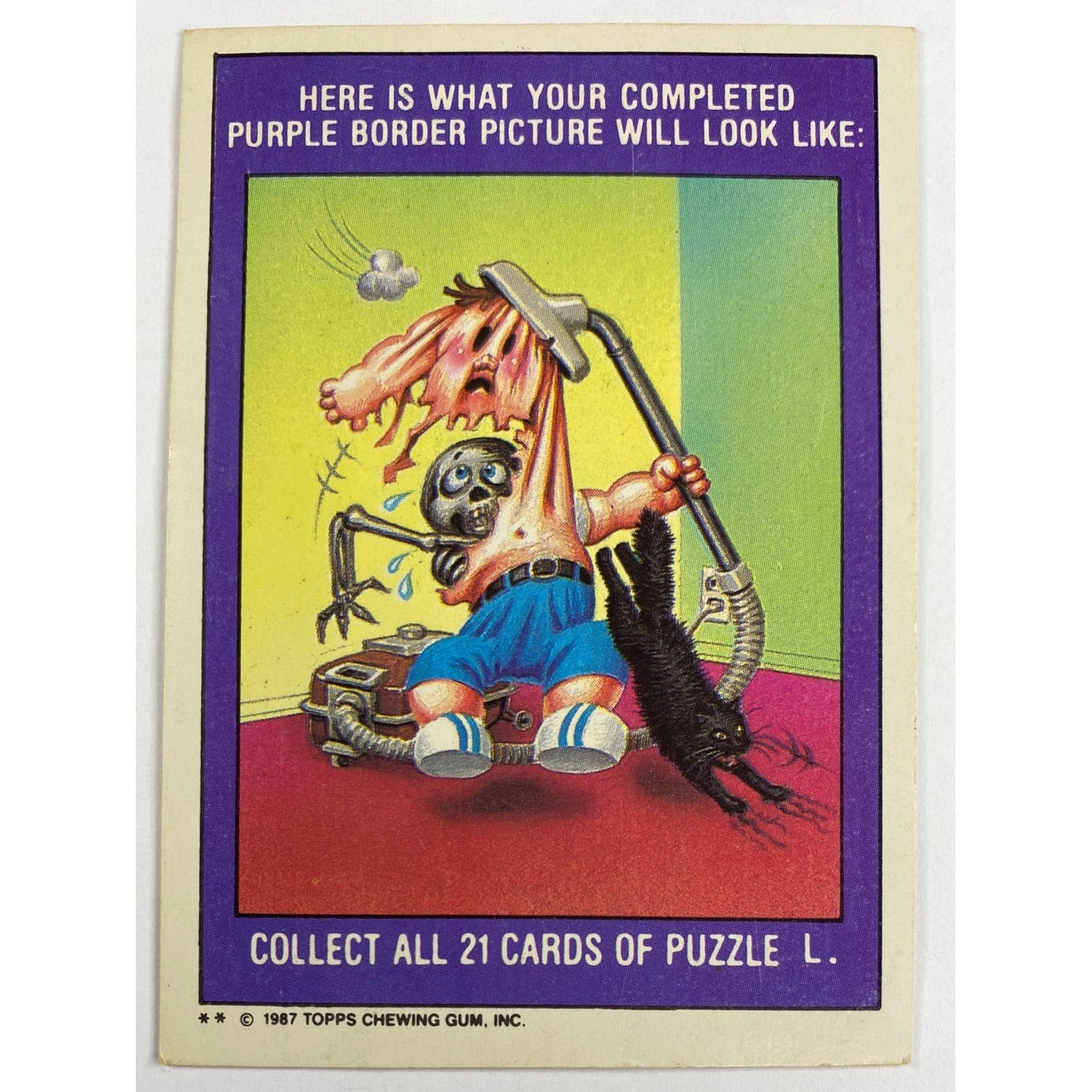 1987 Topps Garbage Pail Kids Locked Dorian Die Cut