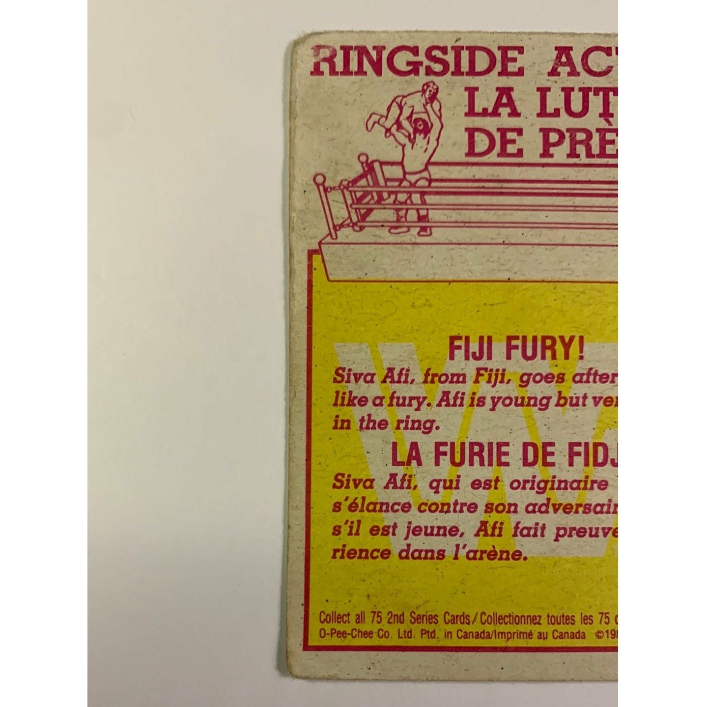 1985 Titan Sports Fiji Fury | Local Legends Cards & Collectibles