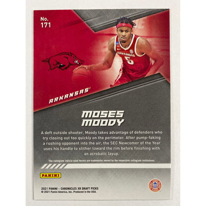 2021-22 Chronicles XR Draft Picks Moses Moody RC