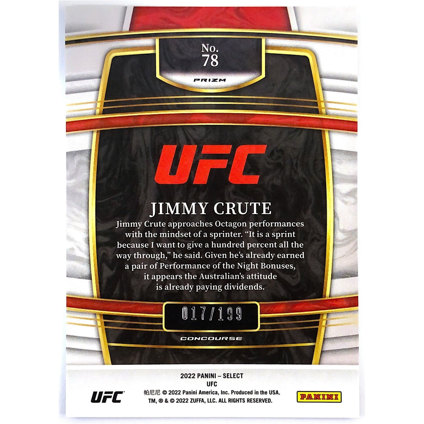 2022 Select Jimmy Crute Blue Prizm 17/199