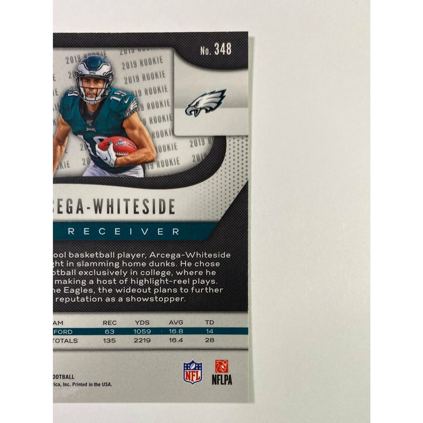 2019 Panini Prizm JJ Arcega Whiteside Silver Holo Prizm RC
