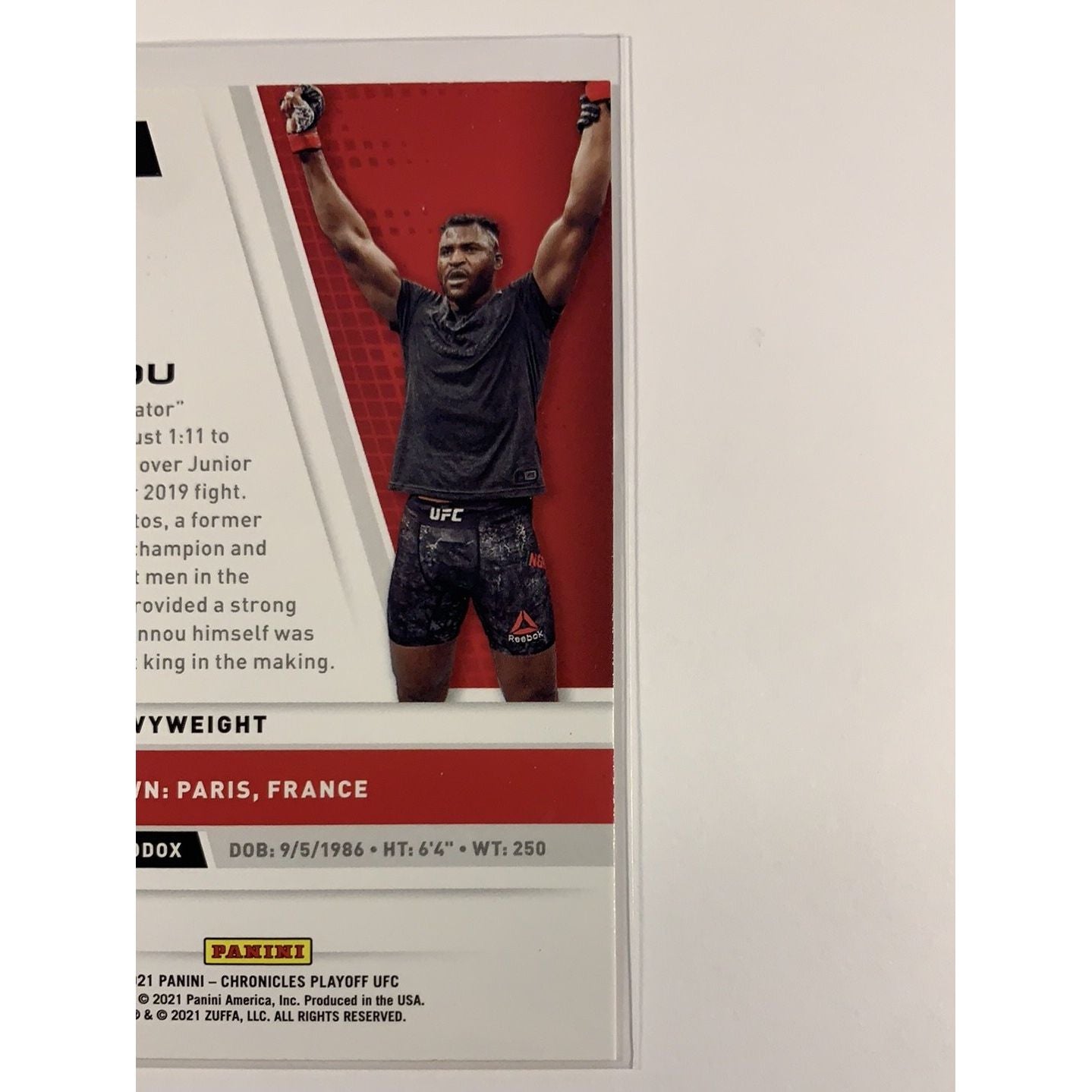 2021 Panini Chronicles Playoff Francis Ngannou Local Legends Cards & Collectibles