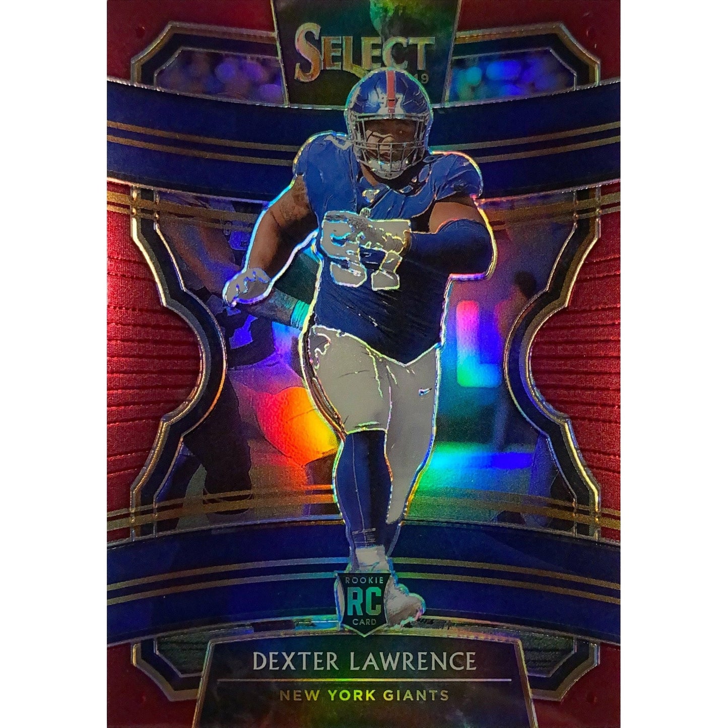 2019 Select Dexter Lawrence Ruby Prizm RC /149