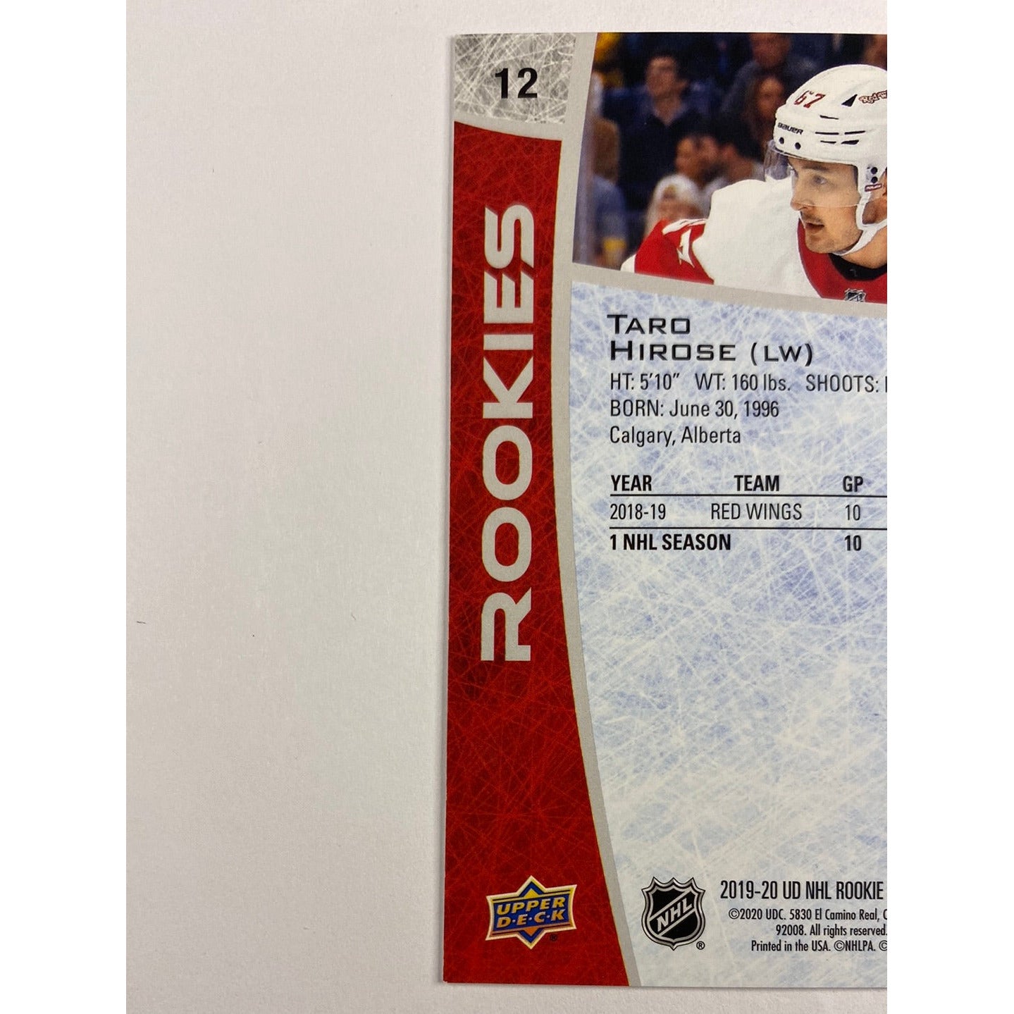 2019-20 Box Set Taro Hirose RC | Local Legends Cards & Collectibles