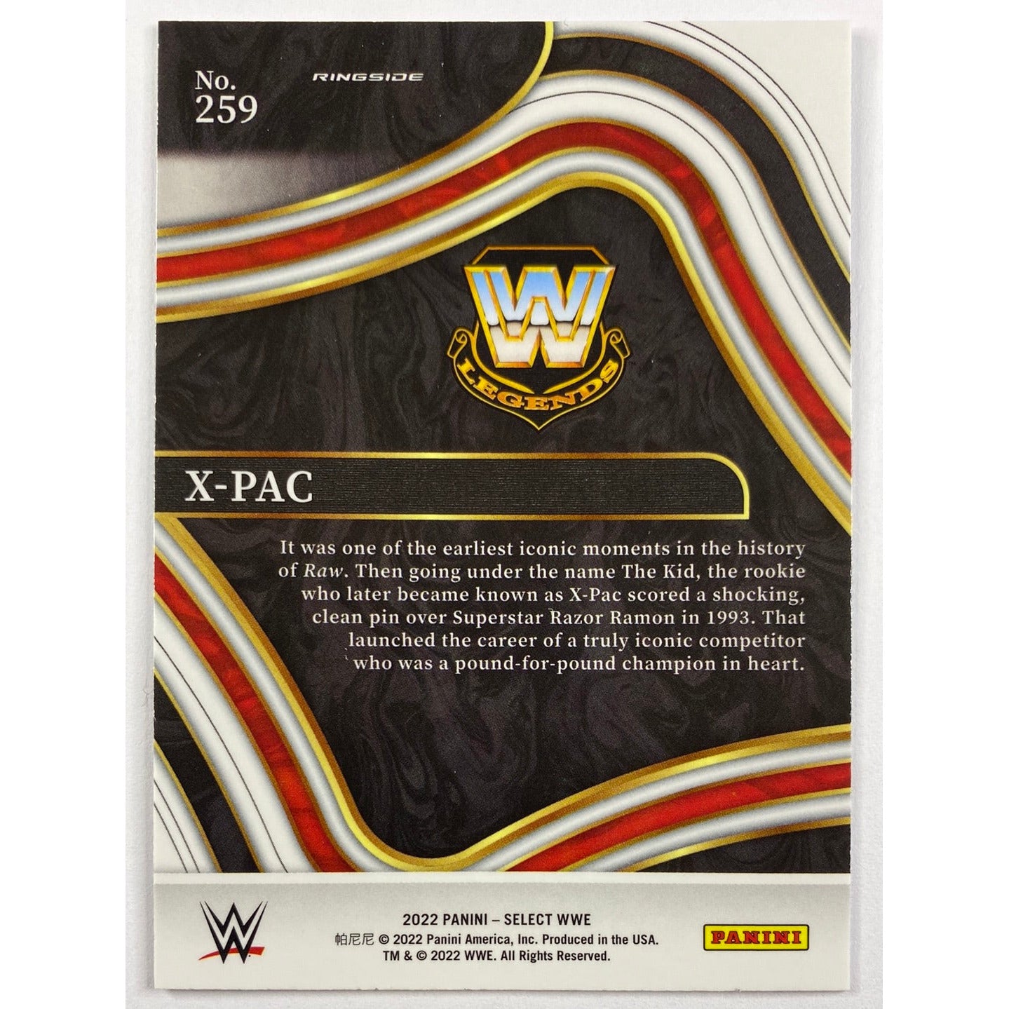 2022 Select X Pac Ringside | Local Legends Cards & Collectibles