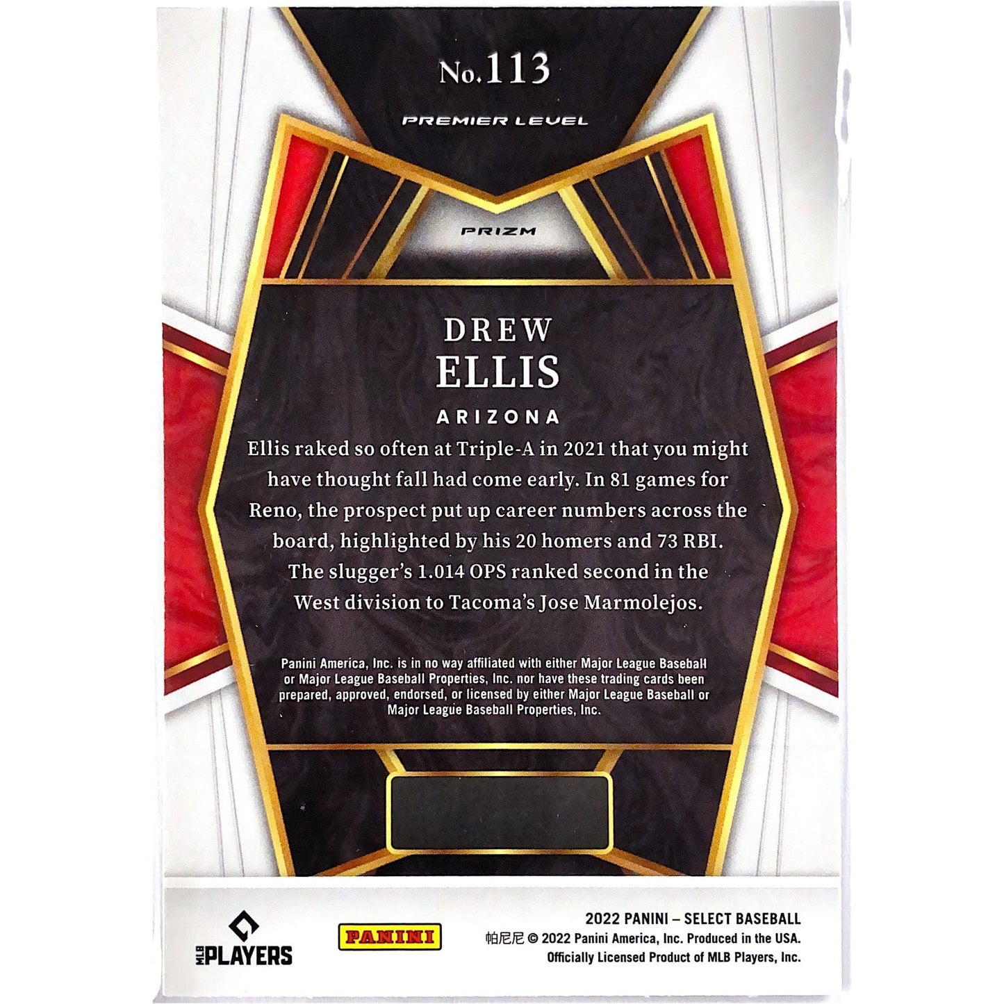 2022 Select Drew Ellis Disco Prizm RC | Local Legends Cards & Collectibles