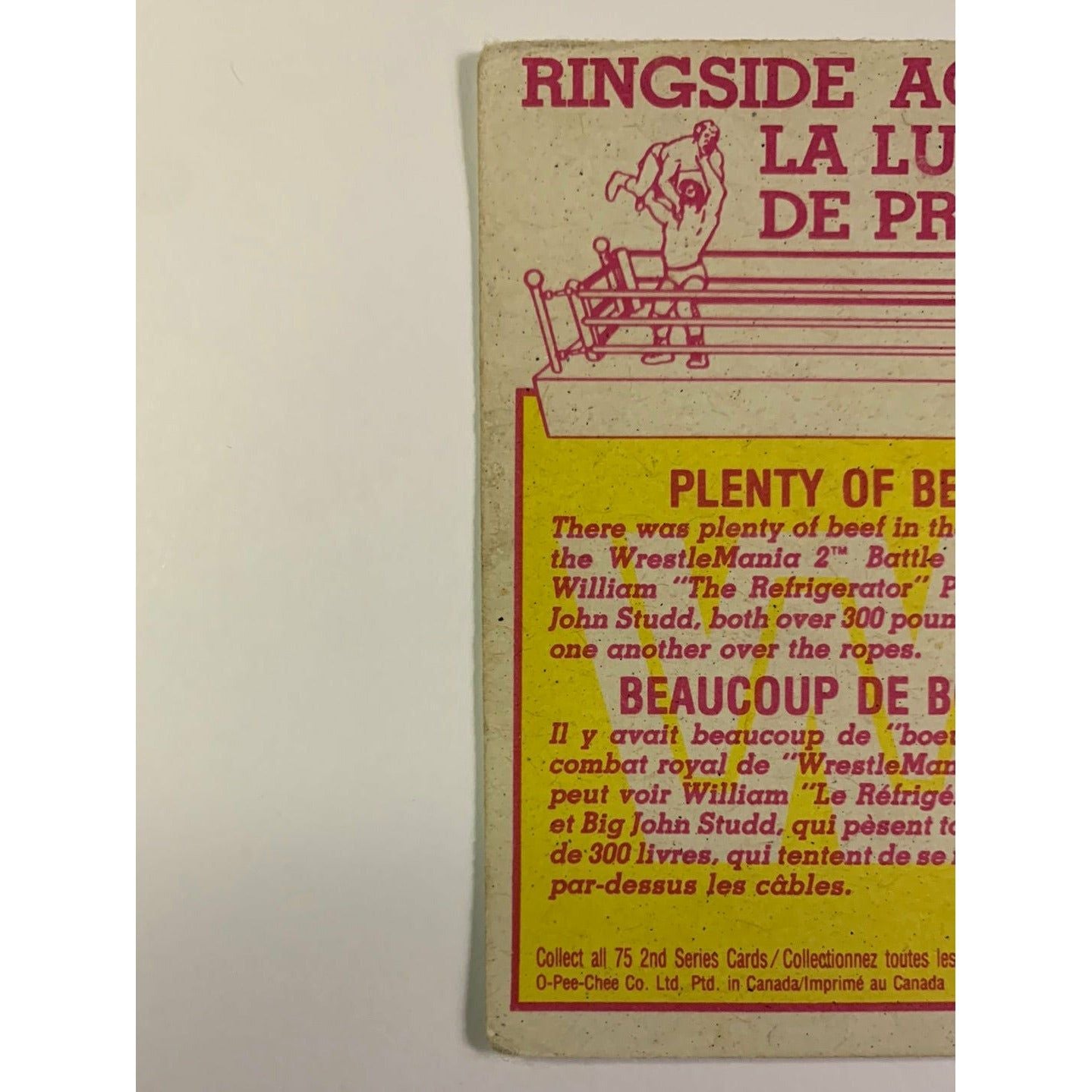 1985 Titan Sports Plenty of Beef | Local Legends Cards & Collectibles