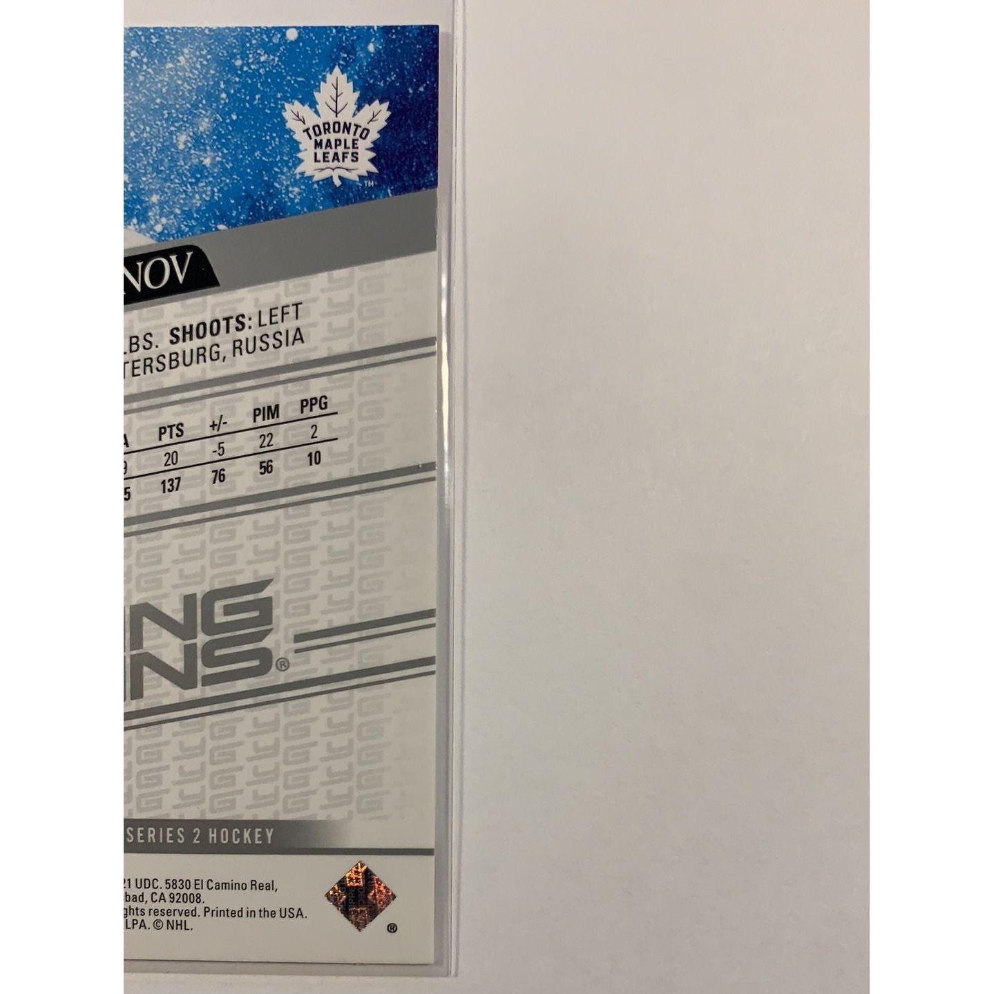 2020-21 Upper Deck Series 2 Alexander Barbanov Young Guns | Local Legends Cards & Collectibles