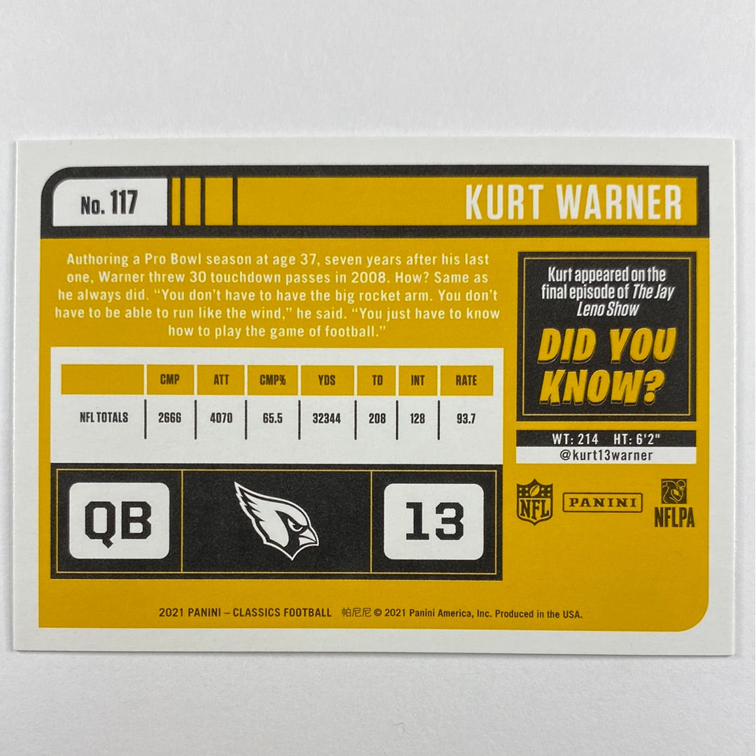 2021 Classics Kurt Warner Legends | Local Legends Cards & Collectibles