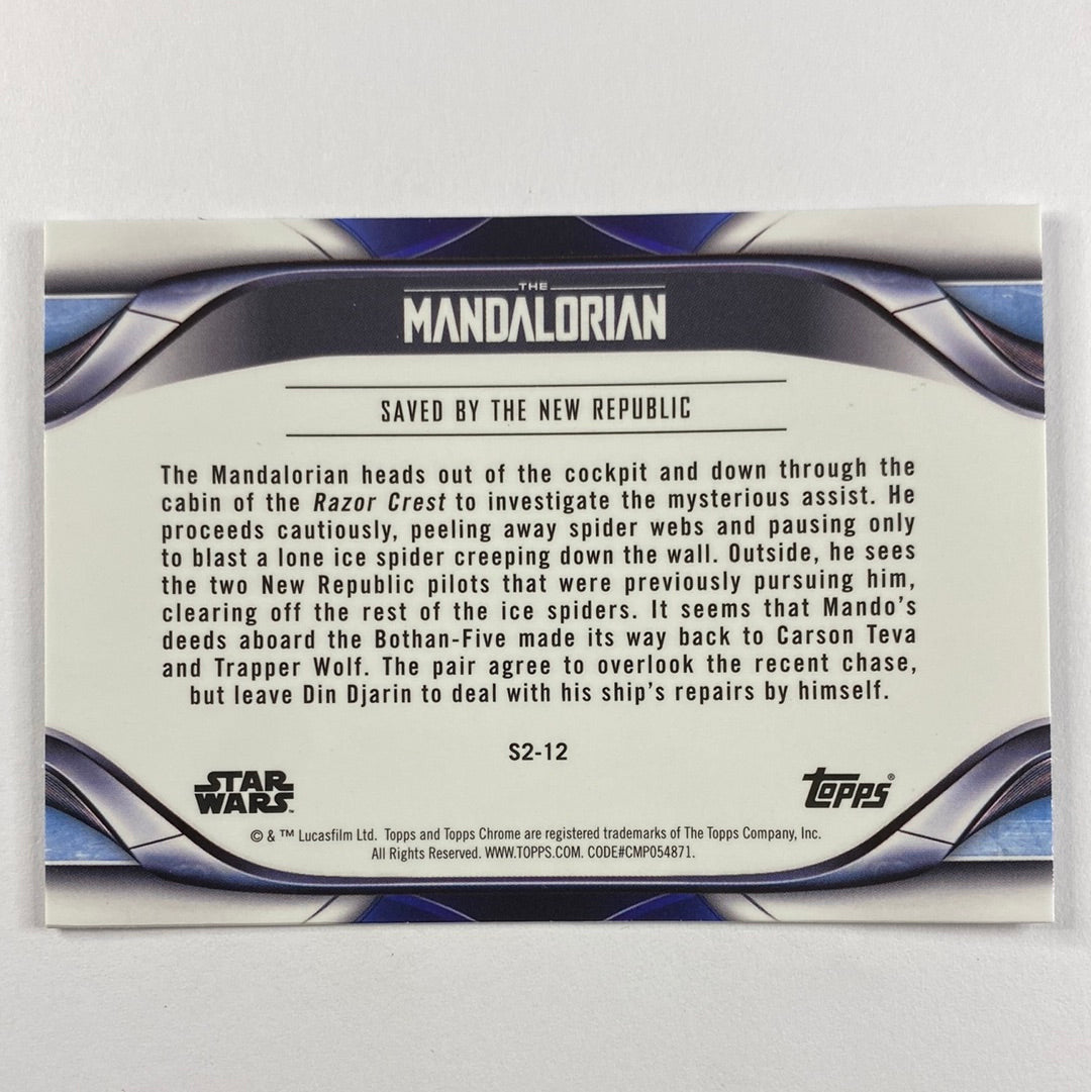 Topps Chrome The Mandalorian Saved by the New Republic Refractor | Local Legends Cards & Collectibles