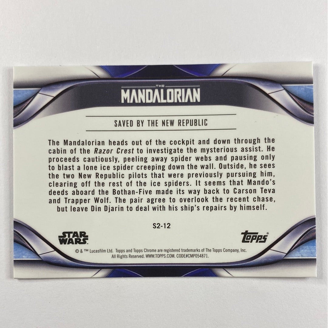 Topps Chrome The Mandalorian Saved by the New Republic Refractor