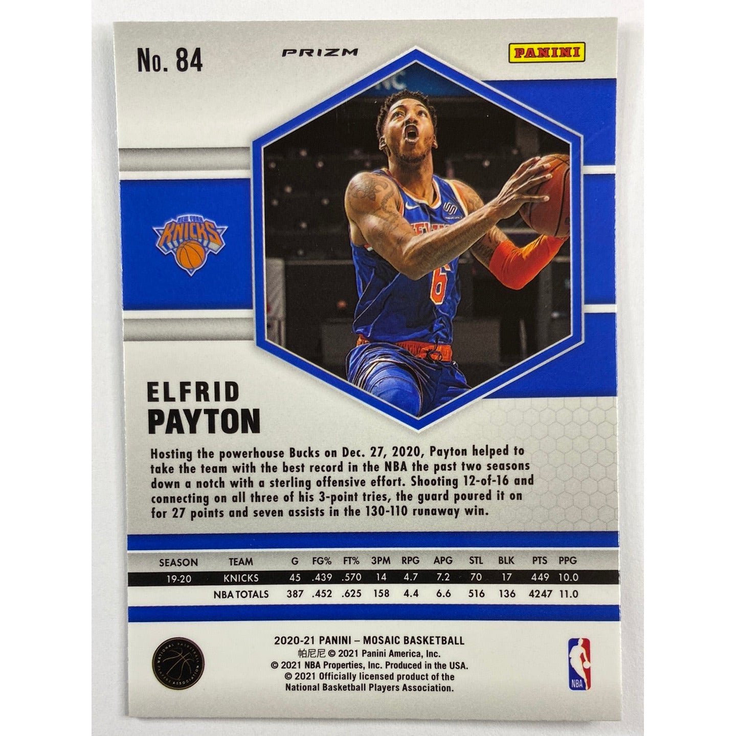 2020-21 Mosaic Elfrid Payton Green Mosaic Prizm | Local Legends Cards & Collectibles