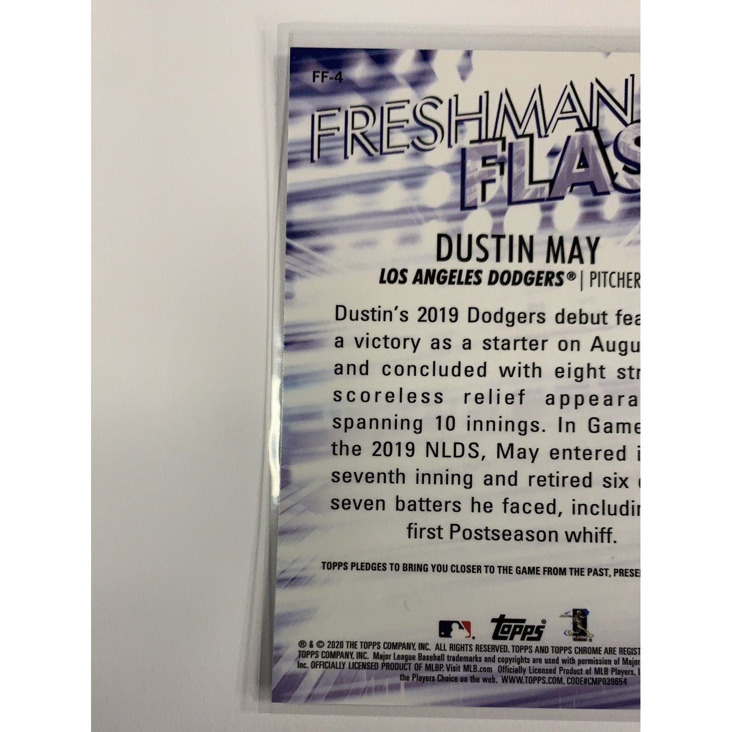 2020 Topps Chrome Dustin May Freshman Flash | Local Legends Cards & Collectibles
