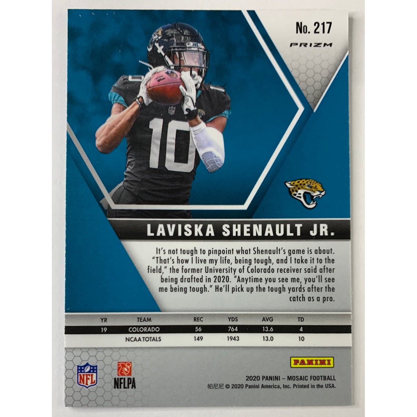 2020 Mosaic Laviska Shenault Jr. Genesis Prizm RC | Local Legends Cards & Collectibles