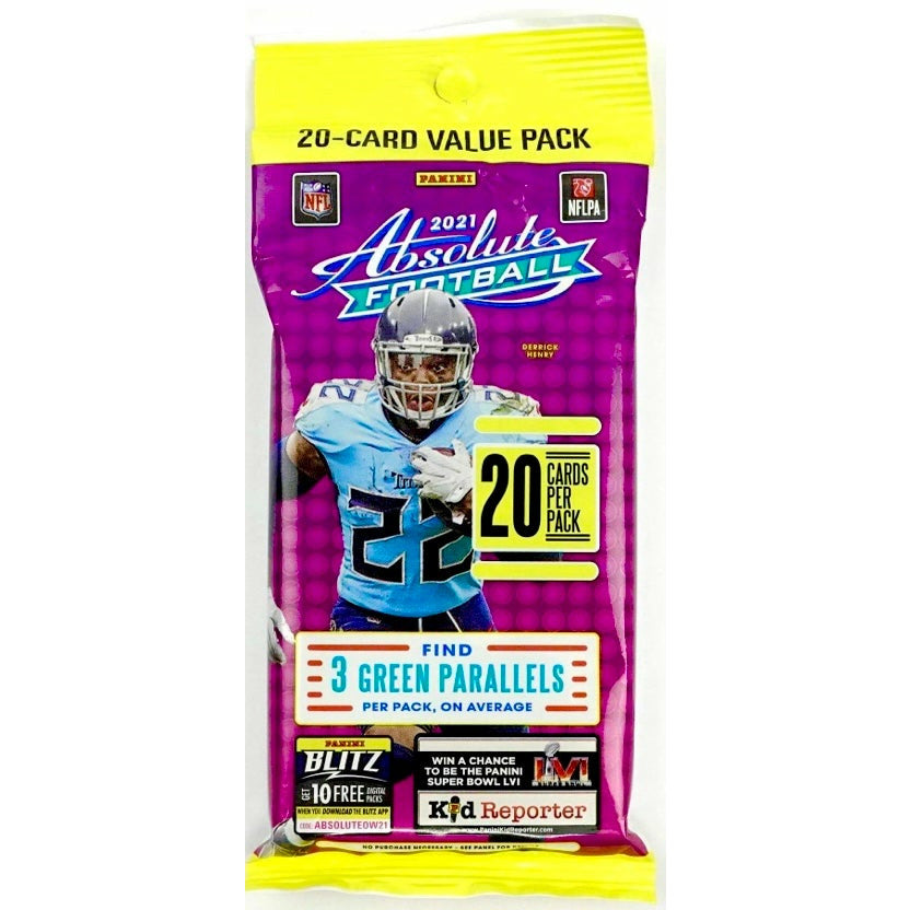 2021 Panini Absolute Memorabilia NFL Football Value Cello Pack | Local Legends Cards & Collectibles