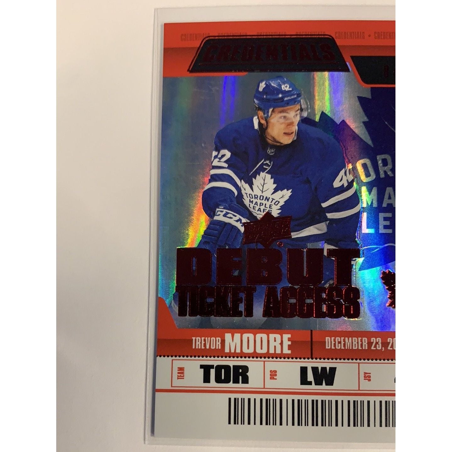 2019-20 Credentials Trevor Moore Debut Ticket Access /99 Local Legends Cards & Collectibles