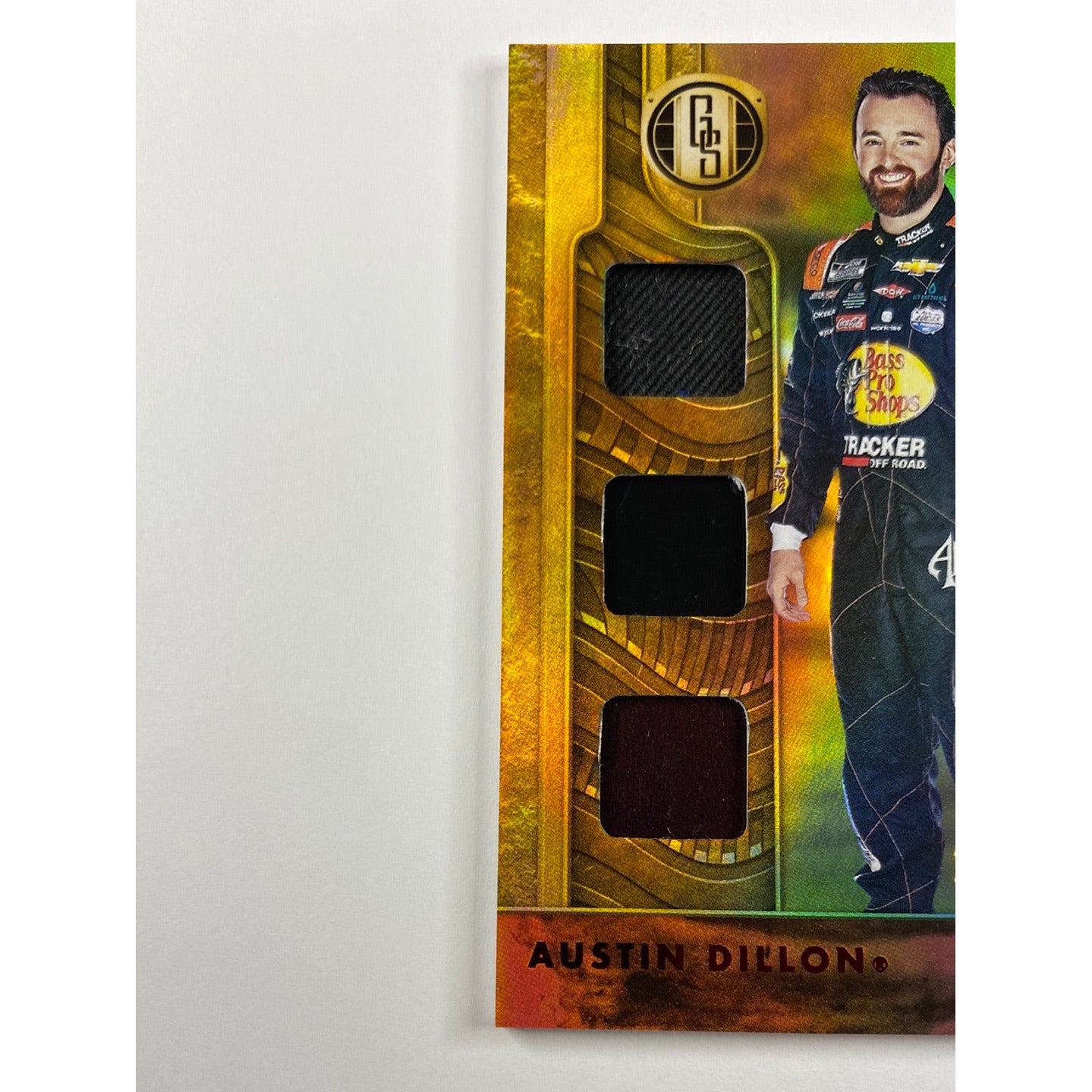 2022 Chronicles Gold Standard Austin Dillon Newly Minted Triple Race Worn/Used Patch