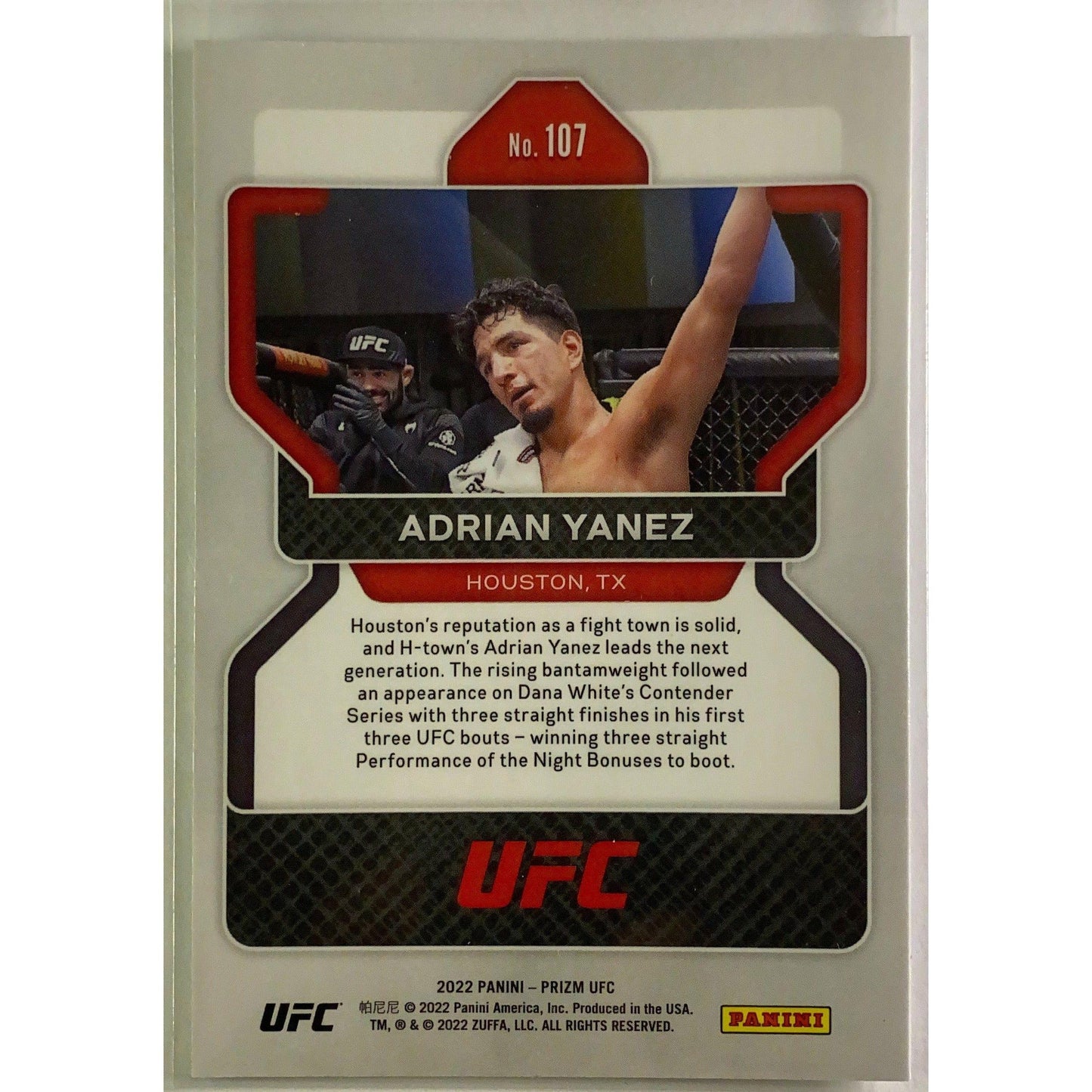 2022 Panini Prizm Adrian Yanez RC