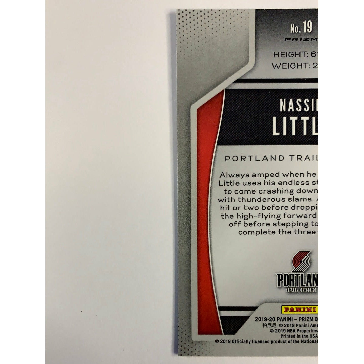 2019-20 Panini Prizm Nassir Little Instant Impact Silver Prizm | Local Legends Cards & Collectibles