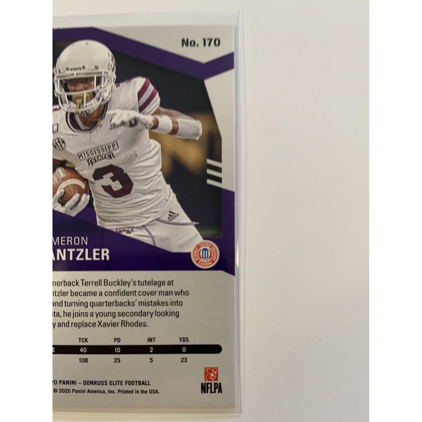 2020 Donruss Elite Cameron Dantzler RC Pink Parallel Local Legends Cards & Collectibles