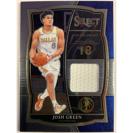 2020-21 Select #18 Overall Draft Pick Josh Green Jersey Patch