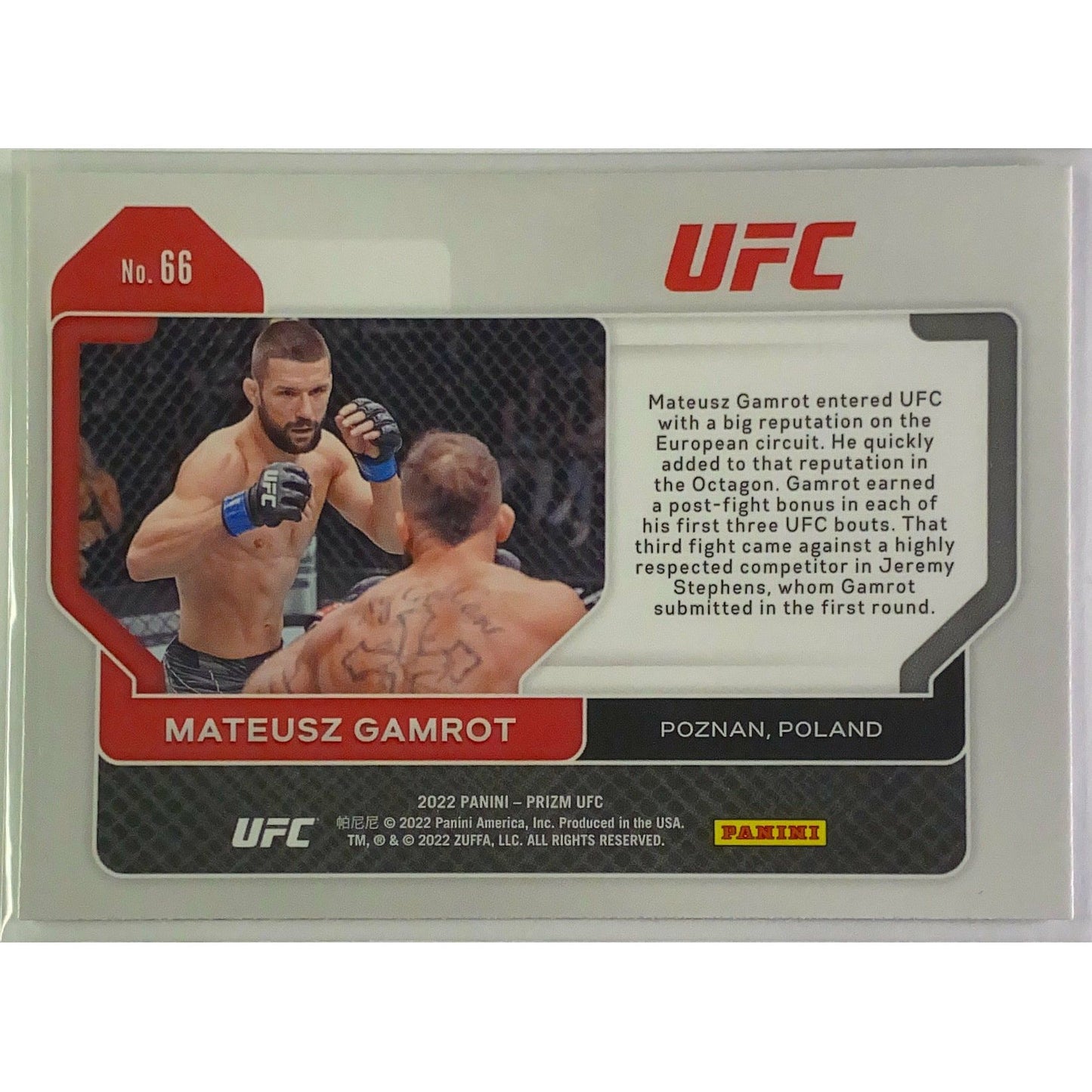 2022 Panini Prizm Mateusz Gamrot Rc