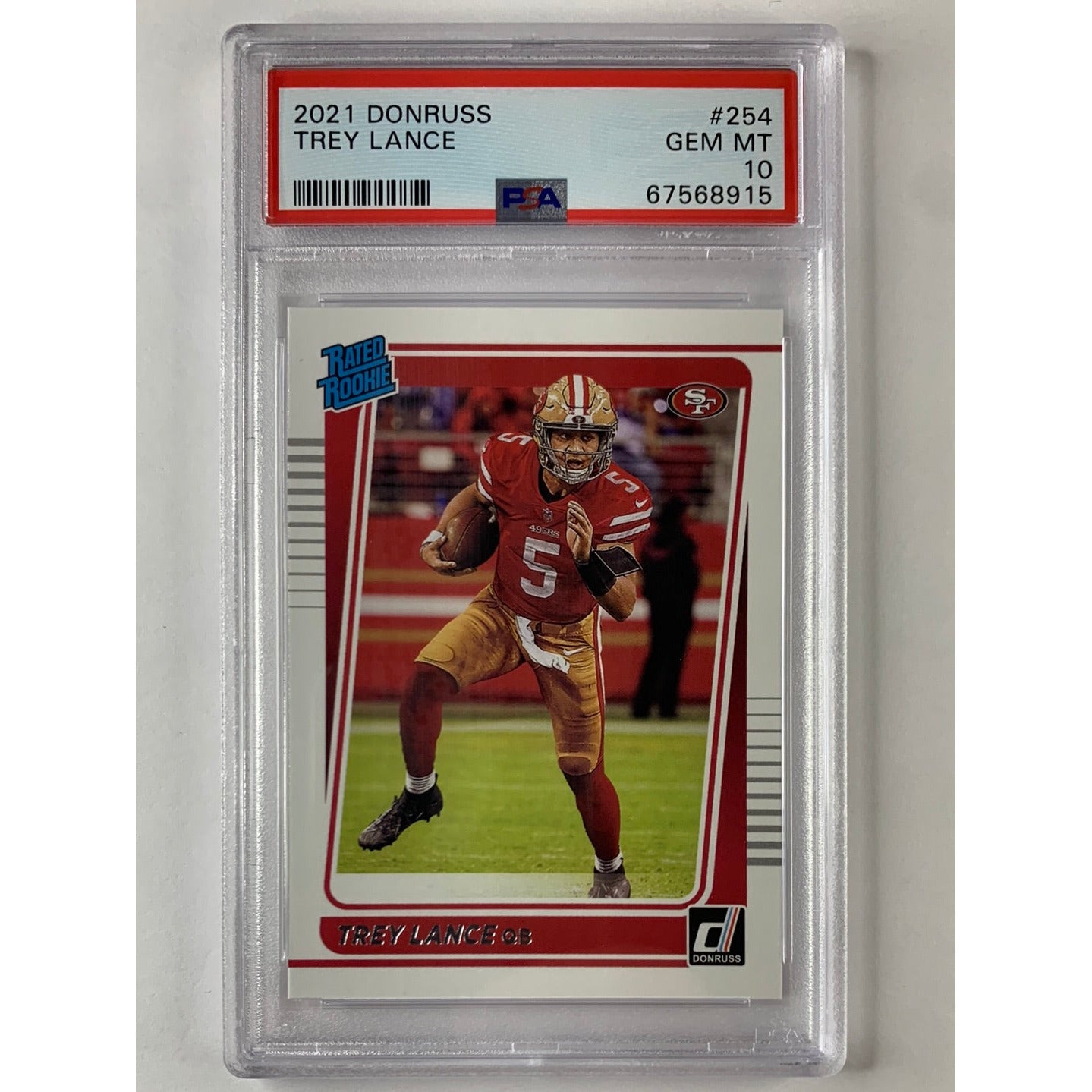 2021 Donruss Trey Lance Rated Rookie PSA 10 GEM MINT