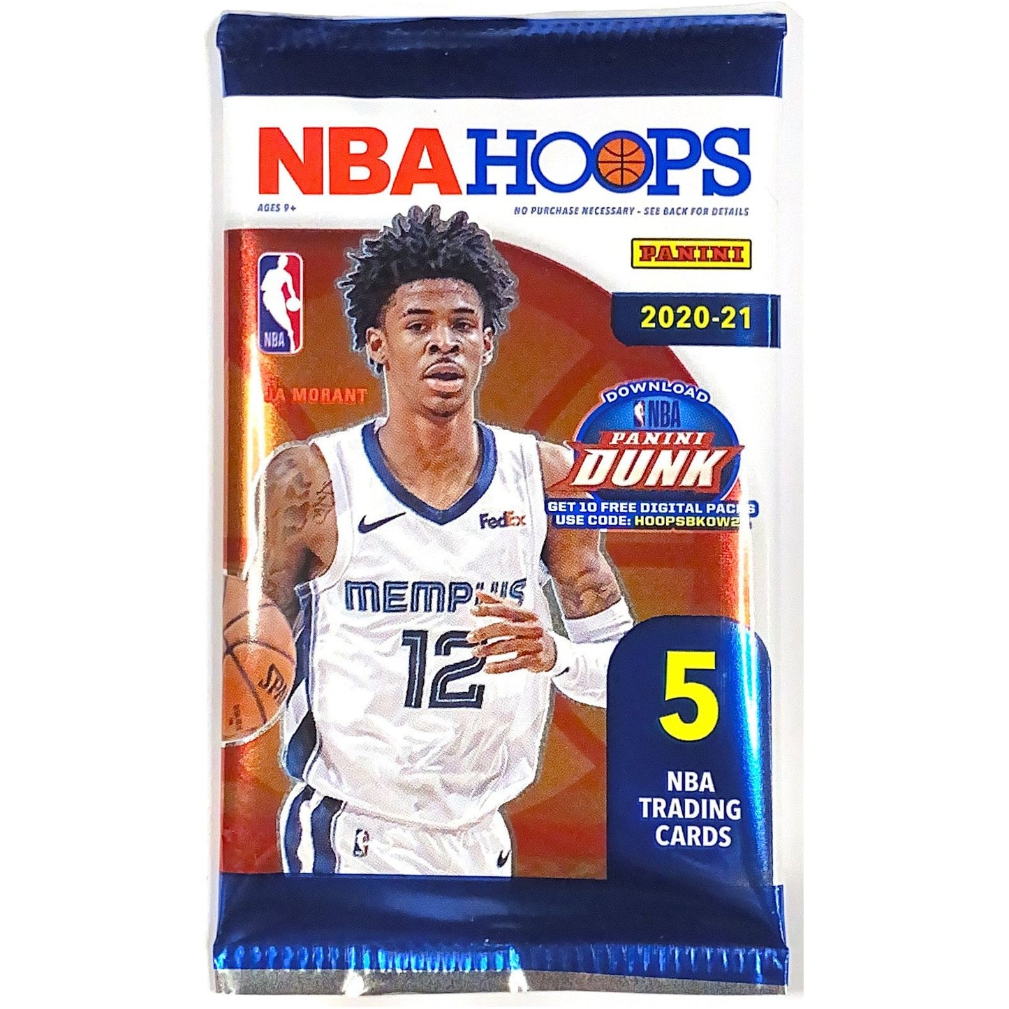 2020-21 Panini NBA Hoops Basketball Pack Yellow Flood 5/Card Pack | Local Legends Cards & Collectibles