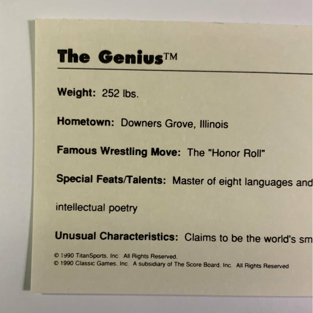 1990 Titan Sports The Genius | Local Legends Cards & Collectibles