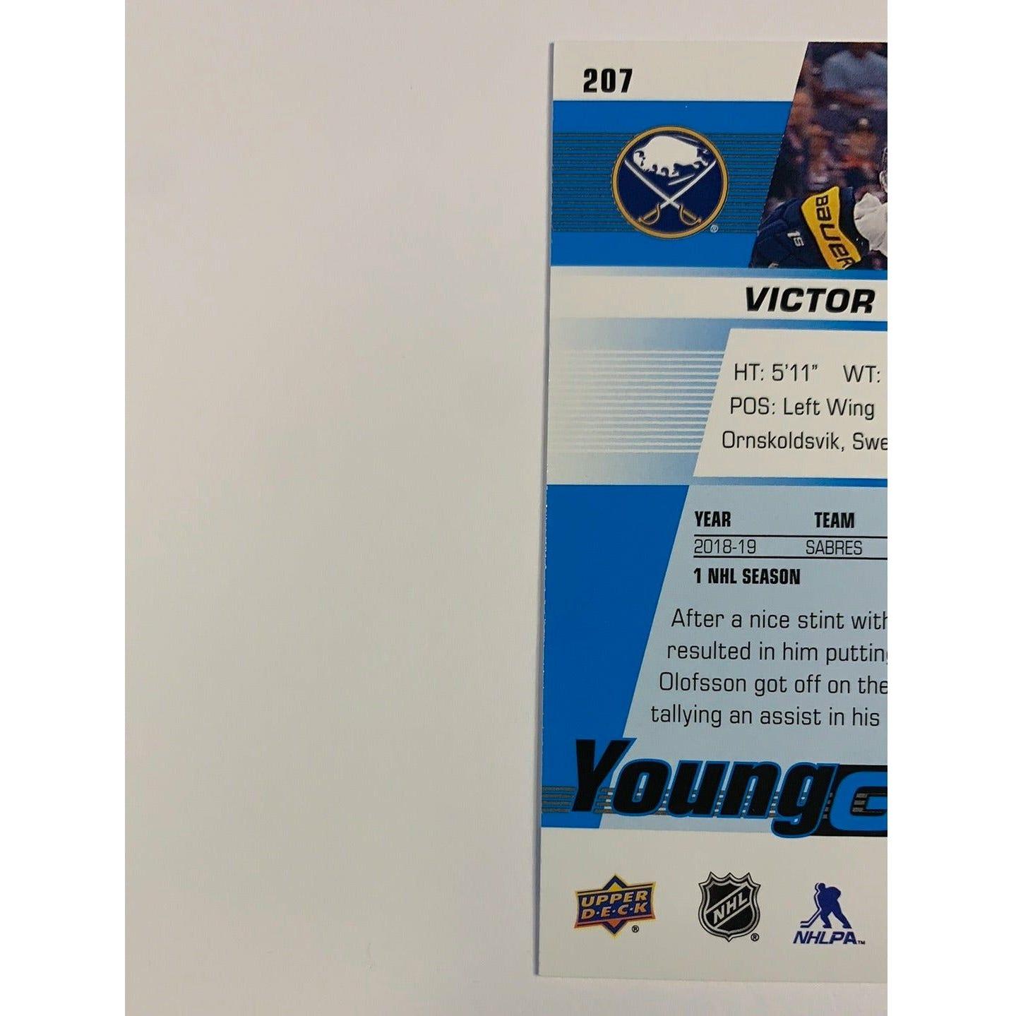 2019-20 Upper Deck Series 1 Victor Olofsson Young Guns | Local Legends Cards & Collectibles