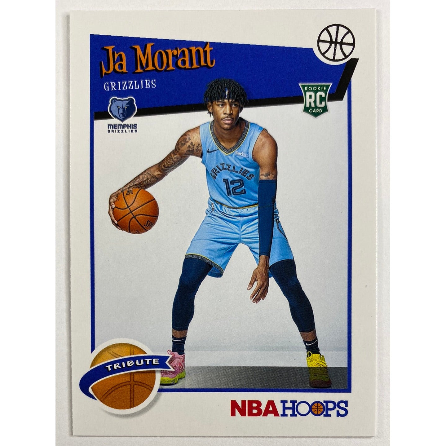 2019-20 Hoops Ja Morant Tribute RC