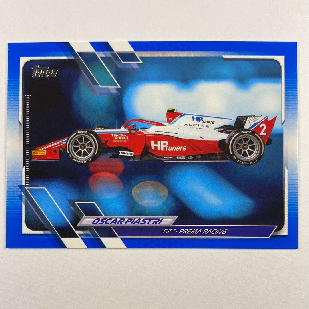 2021 Topps Oscar Piastri Blue /99