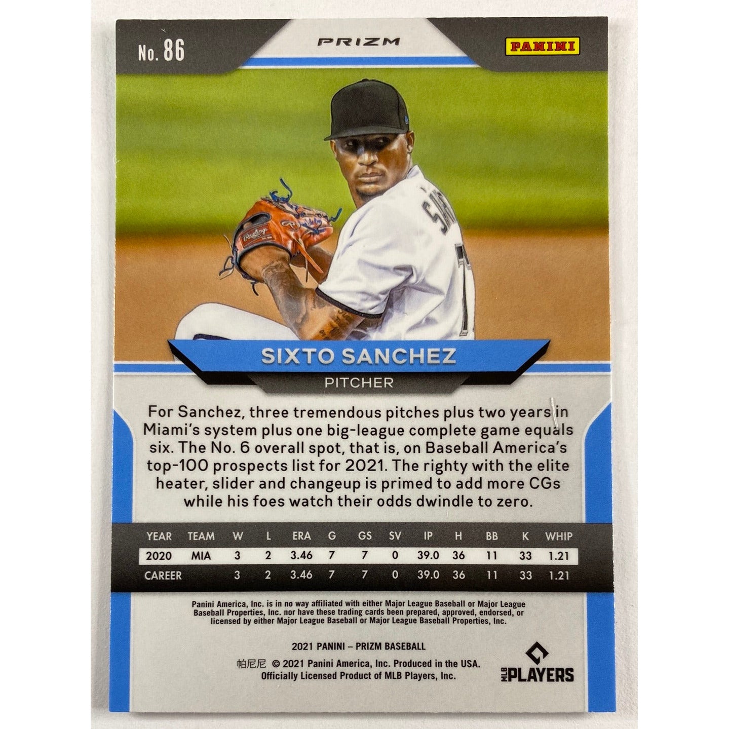 2021 Panini Prizm Sixto Sánchez Cosmic Haze RC | Local Legends Cards & Collectibles
