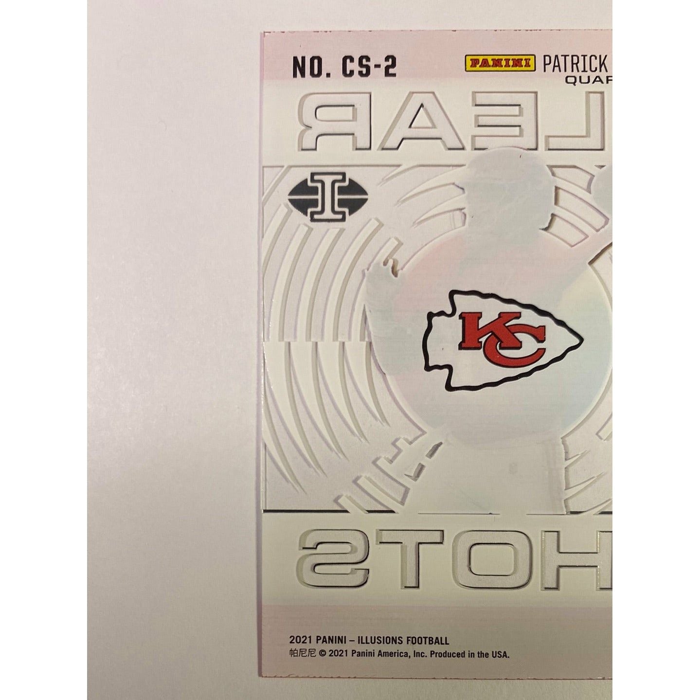 2021 Illusions Patrick Mahomes ll Clear Shots | Local Legends Cards & Collectibles