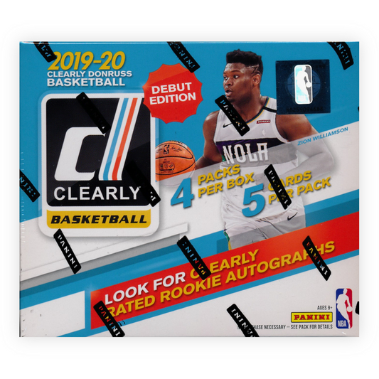 2019-20 Panini Donruss Clearly NBA Basketball Debut Edition Hobby Box
