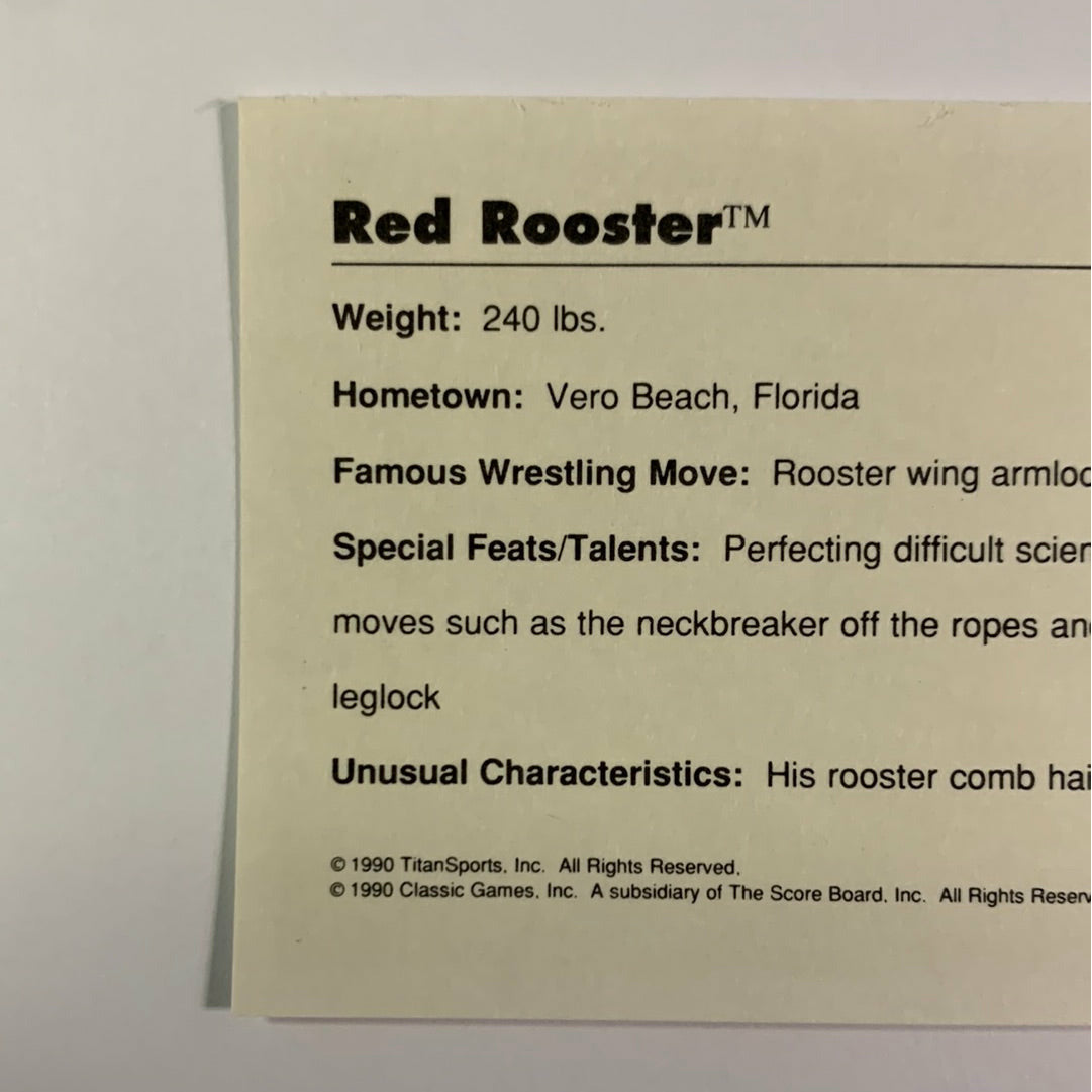 1990 Titan Sports Red Rooster | Local Legends Cards & Collectibles