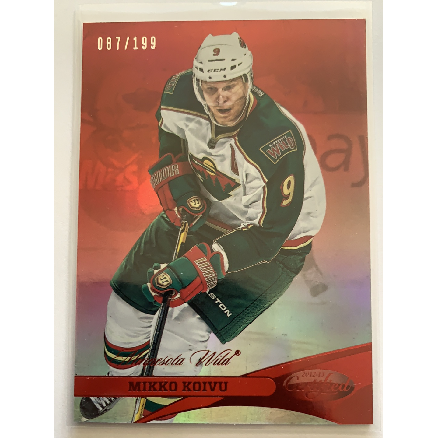 2012-13 Panini Certified Miko Koivu Red Parallel /199 Local Legends Cards & Collectibles