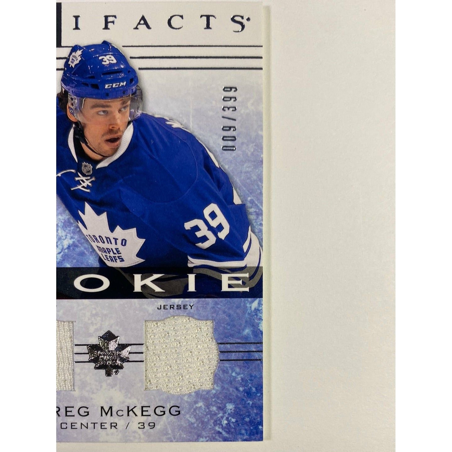 2014-15 Artifacts Greg Mckegg Rookie Jersey Patch /399 Local Legends Cards & Collectibles