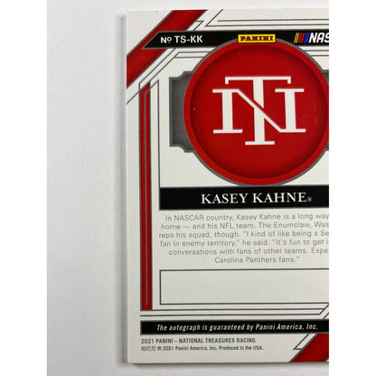2021 National Treasures Kasey Kahne Trackside Signatures Auto 05/99