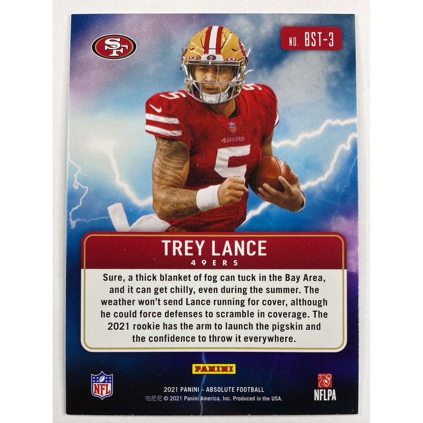 2021 Absolute Trey Lance By Storm RC | Local Legends Cards & Collectibles